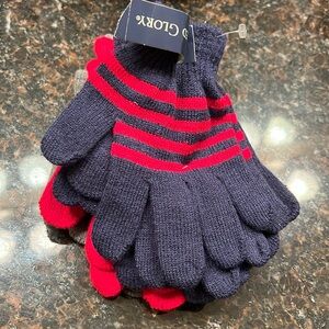 Faded Glory 4 pack children’s gloves one size